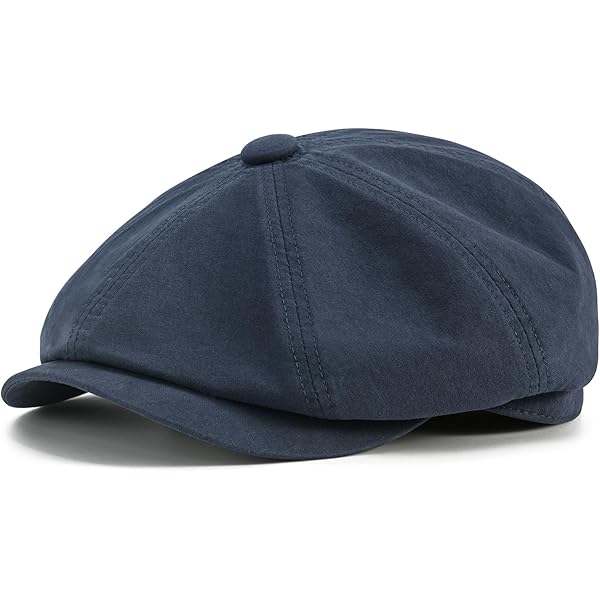 IFSUN Men's Newsboy Flat Cap Leather Gatsby Ivy Golf Cabbie